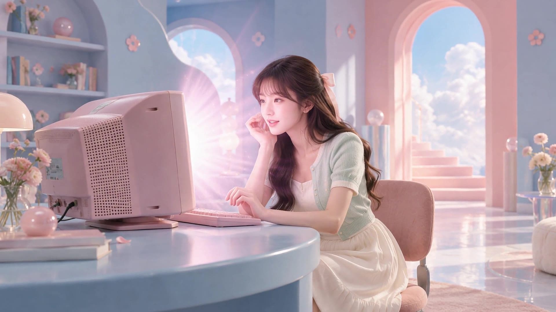A pastel-colored setting from Pastel Dream